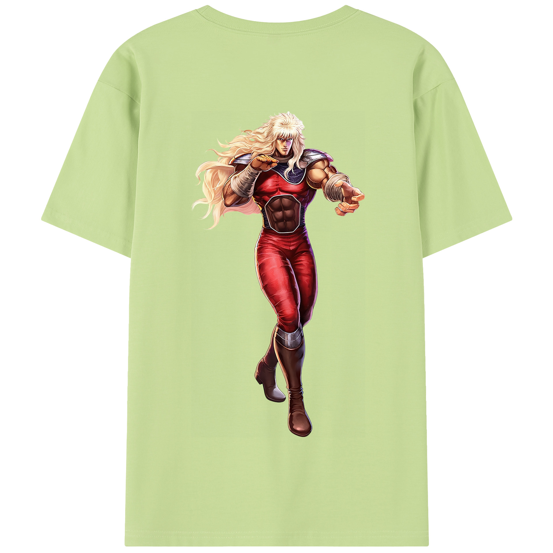 （画像用） 北斗の拳 Fist of the North Star 綿100％半袖Tシャツ（背面プリント）